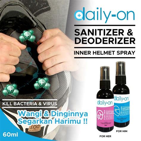 Jual Parfum Helm Daily Sanitizer Helmet Deodorizer Penghilang Bau