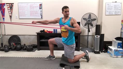 1 2 Kneeling Single Arm Row W T Spine Rotation And Reach YouTube