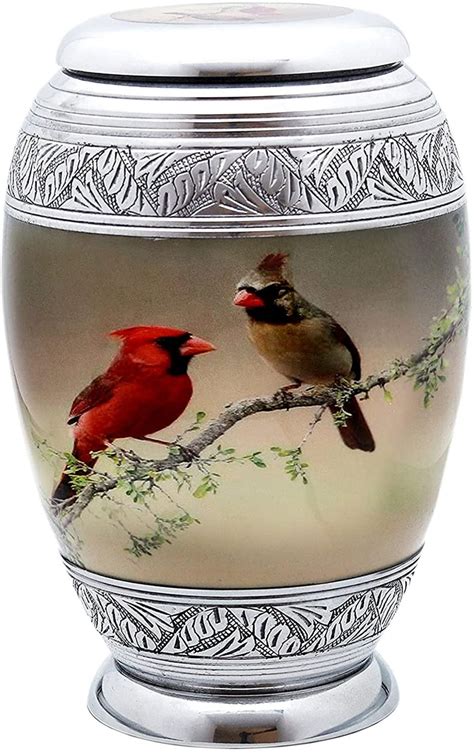 URNS Beautiful Cardinal Couple Bird Cremation Large Urn For Etsy