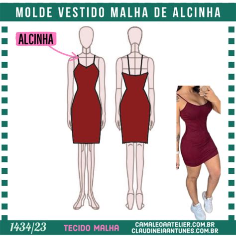 Molde Vestido Malha Alcinha 1434 23 CAMALEOA ATELIER DE COSTURA