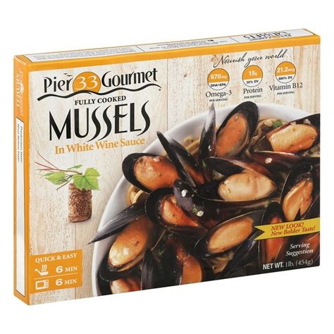 Pier 33 Gourmet Mussels In White Wine Sauce