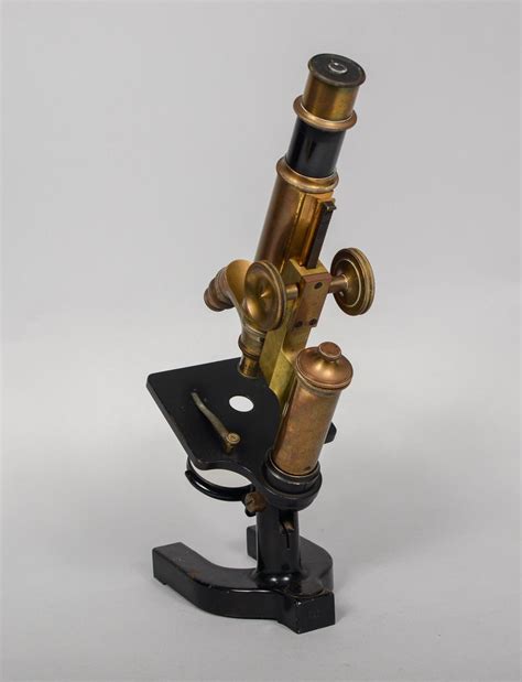 Early 20th Century Bausch And Lomb Brass Microscope At 1stdibs