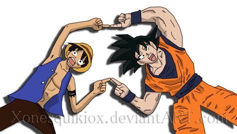 Goku and Luffy - Dragon Ball Z Fan Art (35961806) - Fanpop