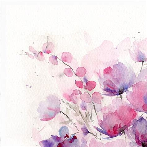 Printable Watercolor Flowers. Watercolor Art, Colorful Flowers ...