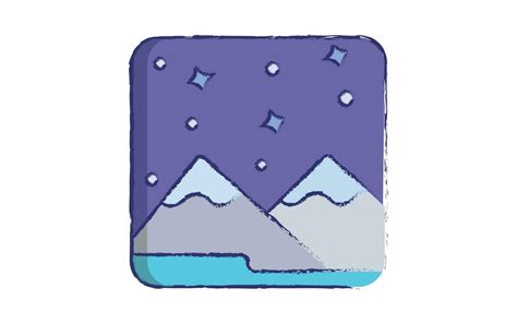 Snow mountain hand drawn illustration 29775489 Vector Art at Vecteezy