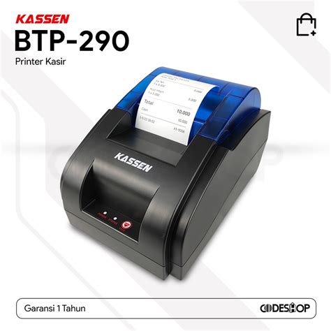 Jual Kassen BTP290 Printer POS 58mm Thermal Cetak Struk Kasir Bluetooth