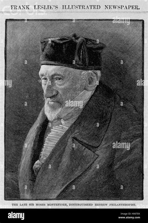 Sir Moses Montefiore Engraving Stock Photo Alamy