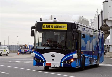 Sbドライブ、anaが実施した羽田空港内での大型自動運転バスの実証実験に協力 1枚目の写真・画像 レスポンス（responsejp）