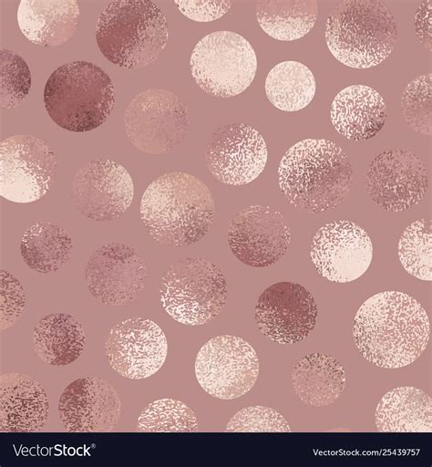 Rose Gold Abstract Background With Circles Texture