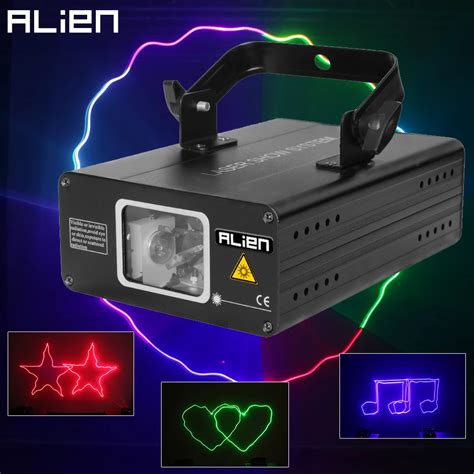 Alien Rgb Mw Laser Beam Scanner Stage Laser Lighting Projector Dmx