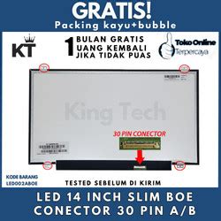 Jual Lcd Led Laptop 14 Inch 30 Pin Slim Kuping Atas Bawah Kota Depok