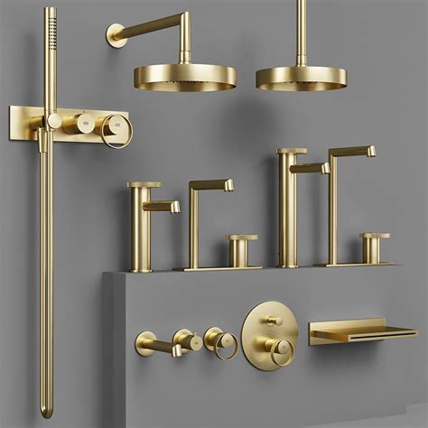 Gessi Anello Batroom Faucet Set 1 3D Model For VRay Corona