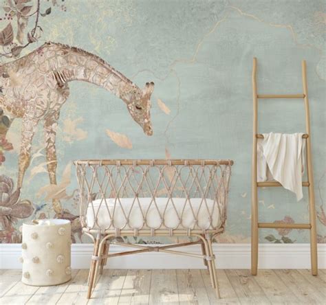 Behang Giraffe Behang Voor Jouw Kinderkamer Woonkamer Of Nieuwe