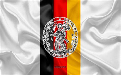 Download wallpapers University of Kiel Emblem, German Flag, University ...