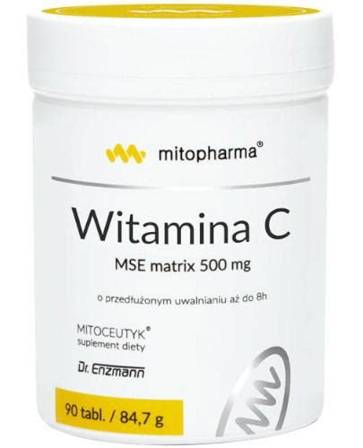 Mitopharma Witamina C MSE matrix 500 µg 90 tabletek cena opinie ᐈ