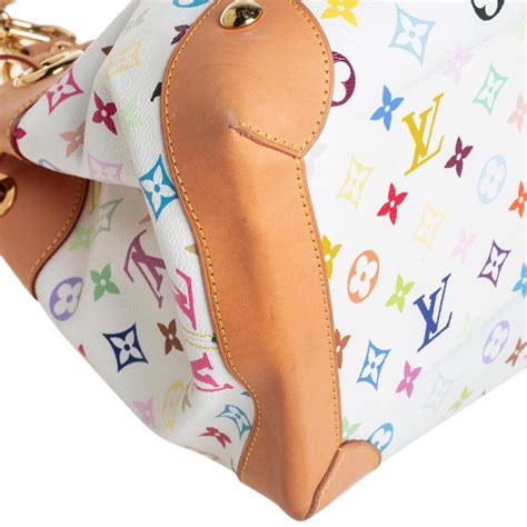 Louis Vuitton White Multicolor Monogram Canvas Ursula Bag At 1stDibs