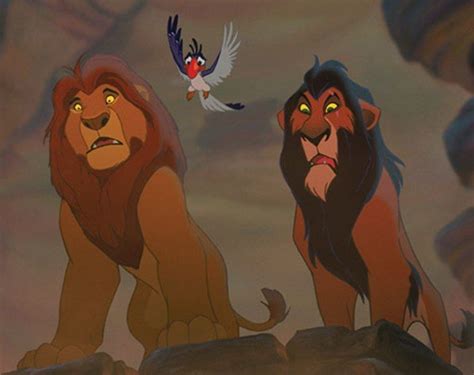 Mufasa, Scar, and Zazu | Scar lion king, Scar and mufasa, Photo to cartoon