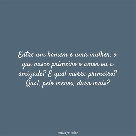 VERSOS DE AMIZADE Entre Um Homem E Uma Mulher