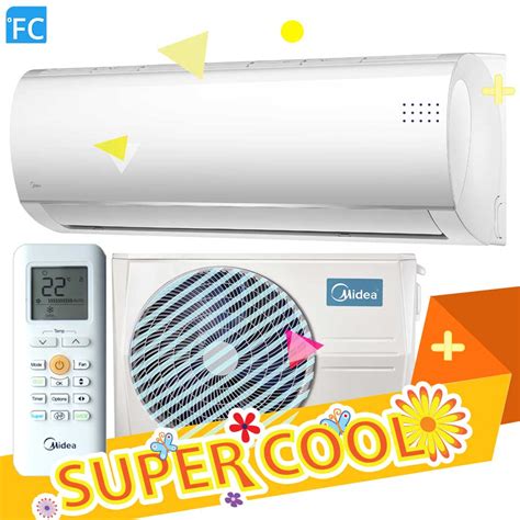 FC Zestaw MIDEA ECONOMY BLANC KMA B12N8 A1 Klimatyzator O Mocy 3 7kW