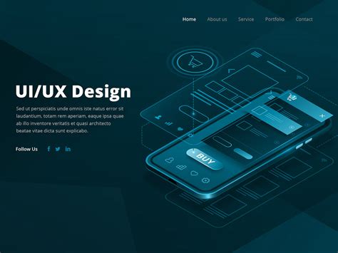 Landing Page Template Of UI UX Design Behance