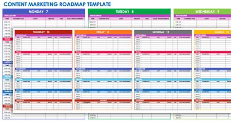 Free Customizable Marketing Roadmap Templates | Smartsheet 