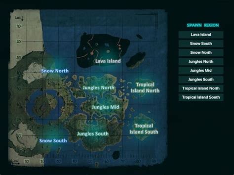 Ark Survival Evolved Spawn Map - Maping Resources