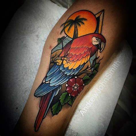 Parrot Tropical Tattoo Best Tattoo Ideas Gallery