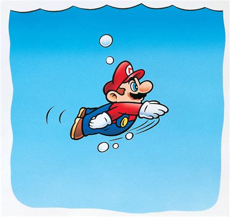 Image Smw Mario Swimming Jumpman Wiki