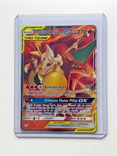 Charizard Braixen Gx Pok Mon Jcg Soleil Lune Clipse