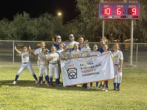 Little League Champs — Marana District 5 8 10 Softball And San Xavier