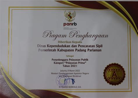 Dinas Kependudukan Dan Pencatatan Sipil Official Website