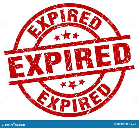 Expired stamp stock vector. Illustration of label, round - 122341209 