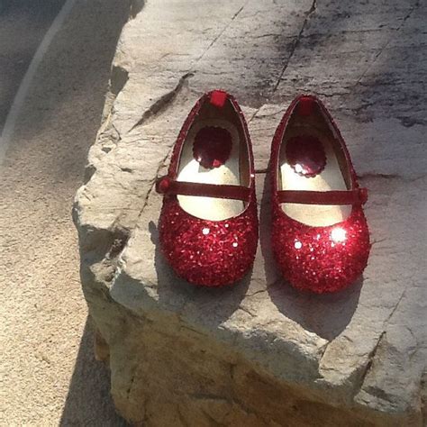 Sparkly Red Glitter Slippers Red Ruby Slippers Dorothy Etsy Dorothy