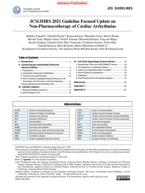 Pdf Jcsjhrs 2021 Guideline Focused Update On Non Pharmacotherapy Of