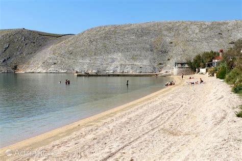 Plaża Vlašići Pag Vlašići Najlepsze plaże w Chorwacji Adriatic hr