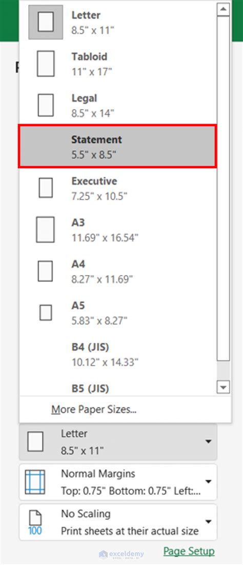 How To Add Paper Size In Excel 4 Easy Ways Exceldemy