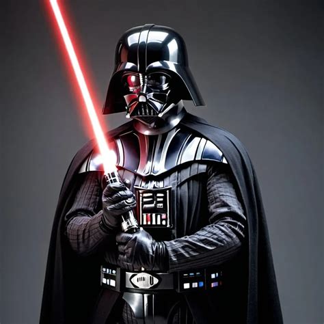 Darth Vader Holding His Lightsaber