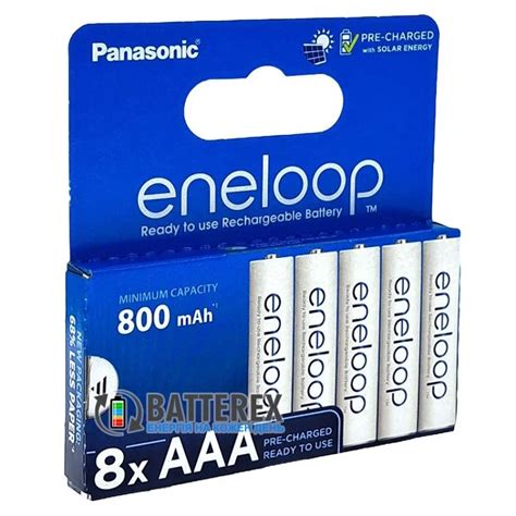 Aaa Panasonic Eneloop 800 Mah Bk 4mcde 8hh New Ecobox упаковка 8