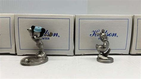 Hudson Pewter Disney Figurines Includes Mickey Mouse Daisy