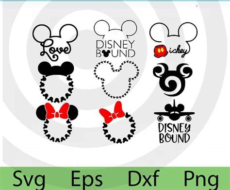 Disney Vacation Svg Bundle Minnie Mouse Monogram Svg Disney Trip Svg