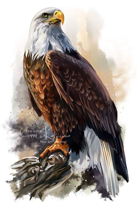 The Bald Eagle By Kajenna Deviantart On Deviantart Eagle Painting