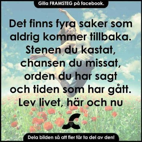 lev livet haer och nu leva livet citat ord