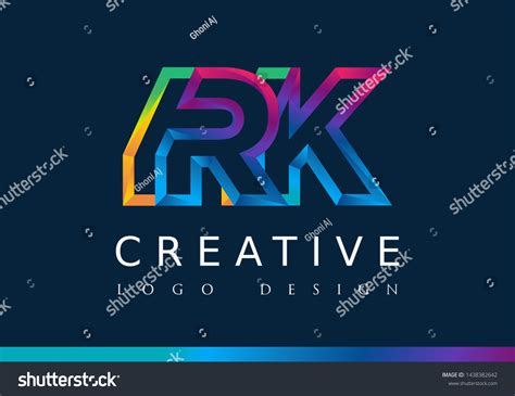 R K Logo Rk Letter Design Stock Vector Royalty Free 1438382642