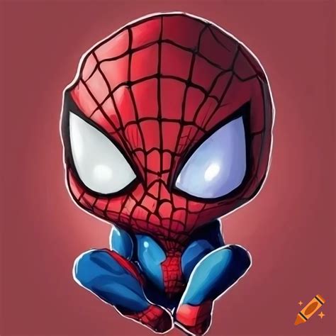 Cute Spiderman Cartoon Drawing