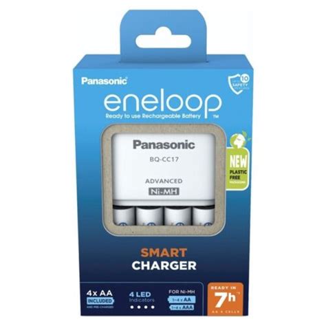 Panasonic Eneloop Advanced Charger 4 Aa Rechargeable Batteries