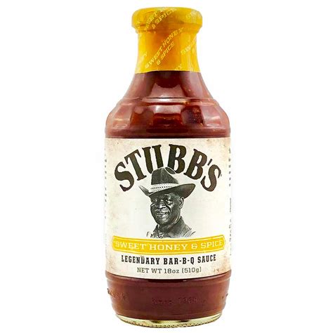 Stubb S Sweet Honey Spice Legendary Bar B Q Sauce Sauce Rank