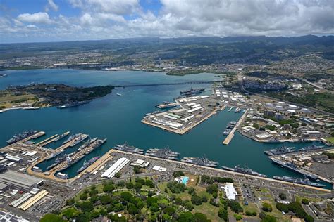 Dvids Images Aerial View Of Ships Moored At Pearl Harbor And Ford