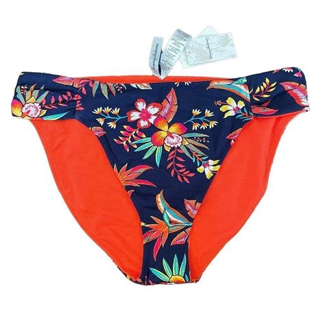 Tommy Bahama Women S Blue And Pink Bikini And Tankini Bottoms Depop
