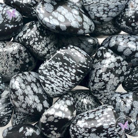 Snowflake Obsidian Tumble Stone Large