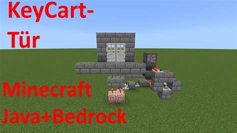 Minecraft Redstone Key Card Reader Mit Tür In Java Bedrock 118